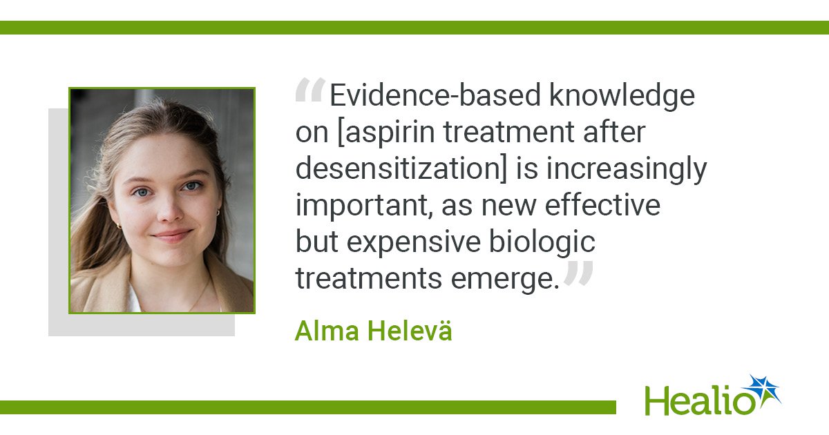 Aspirin after desensitization ‘may not be effective’
