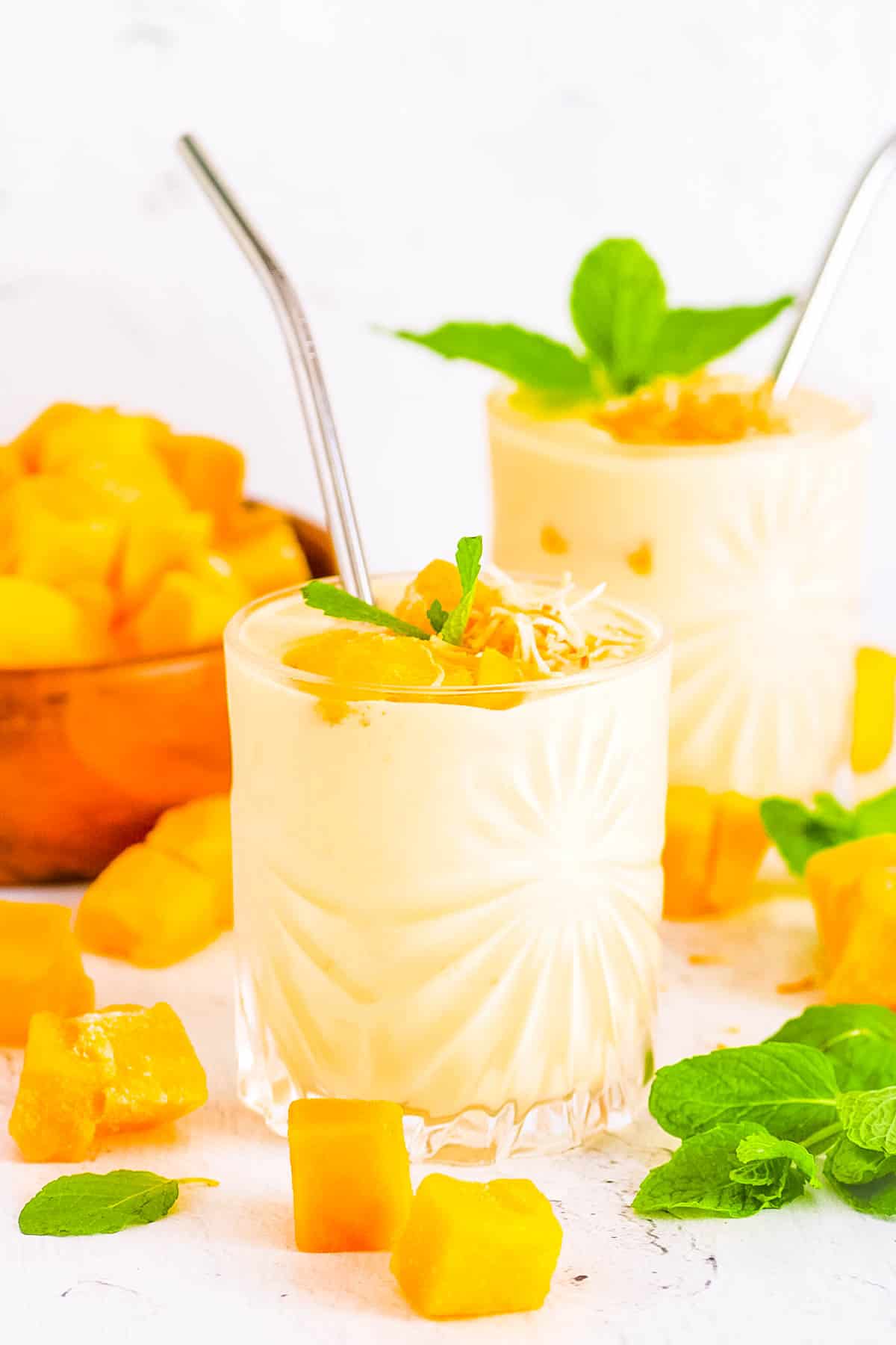 Mango Protein Smoothie (Healthy Recipe!)