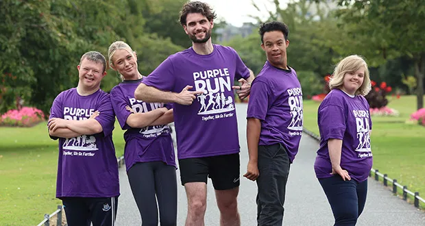 Members of Down Syndrome Ireland kick off Purple Run  