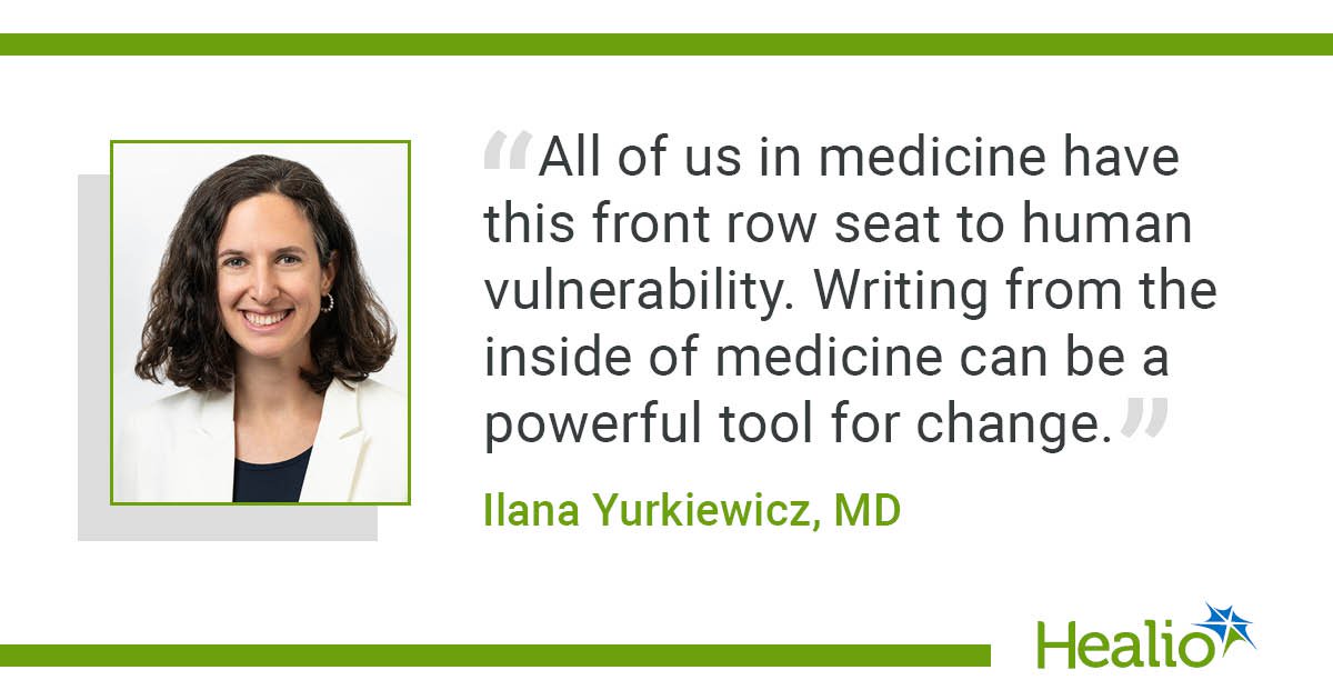 Writing about medicine can be ‘powerful tool for change’