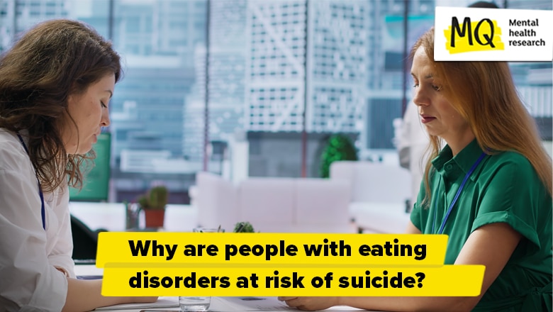 Why are people with eating disorders at risk of suicide?
