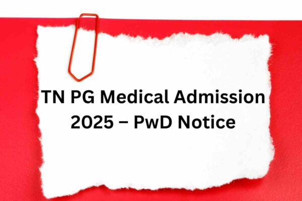 TN Health issues notice for PwD candidates, details