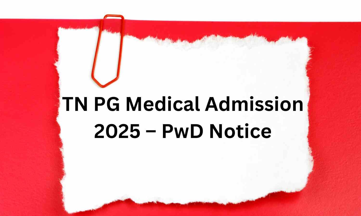TN Health issues notice for PwD candidates, details