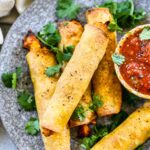 Crispy Chicken Taquitos (Air Fryer, Oven, and Stovetop Options!)