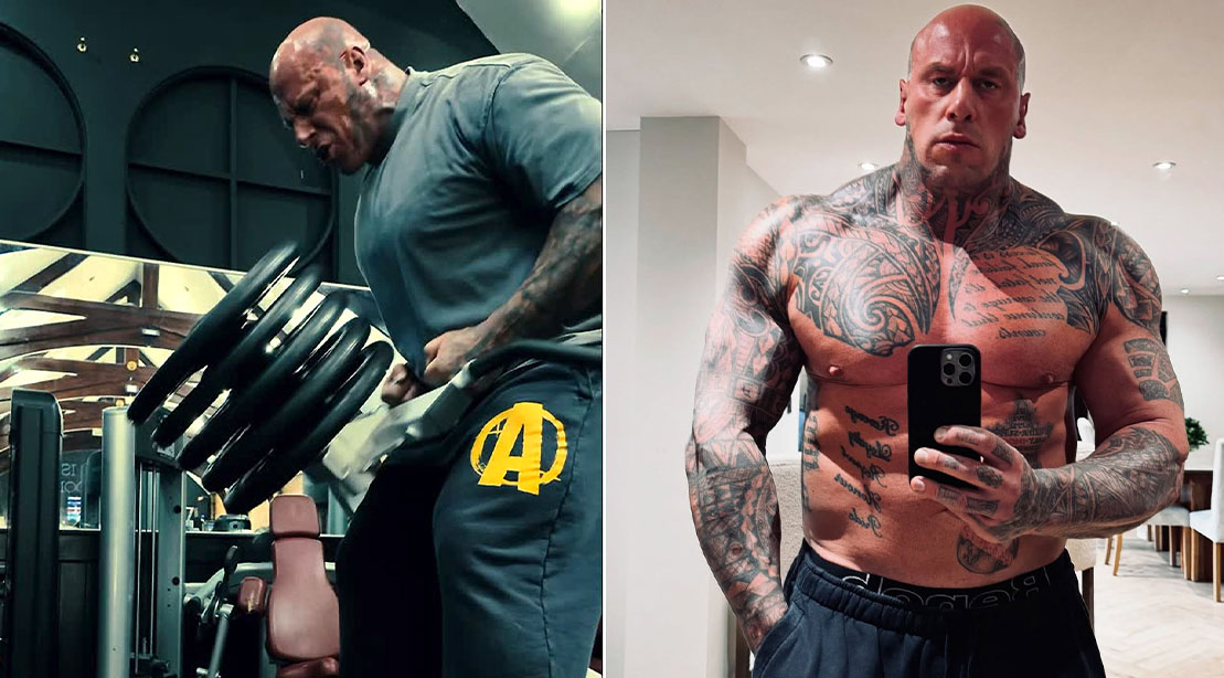 Martyn Ford Has Built a Monster Back with Quadruple T-Bar Row Dropsets