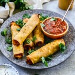 Crispy Chicken Taquitos (Air Fryer, Oven, and Stovetop Options!)