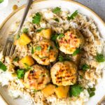 Hawaiian Chicken Meatballs with Pineapple