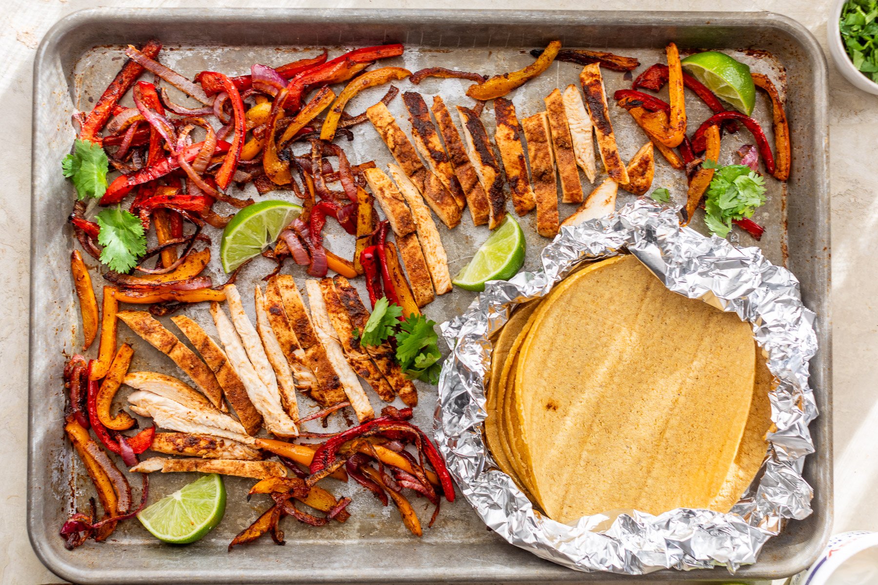 Easy Sheet Pan Chicken Fajitas