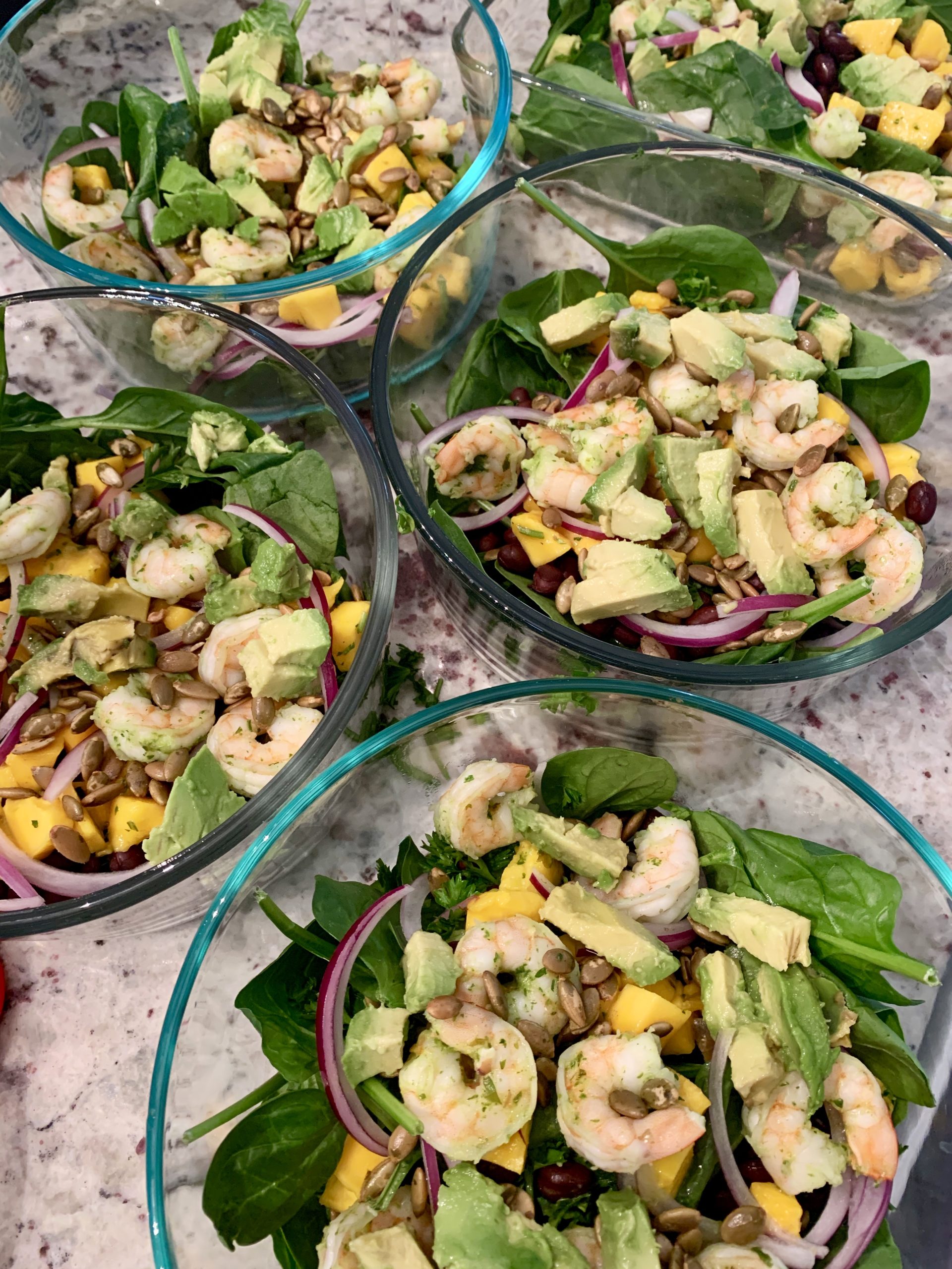 Cilantro Lime Shrimp Power Bowls (30 Minute Meal Prep)