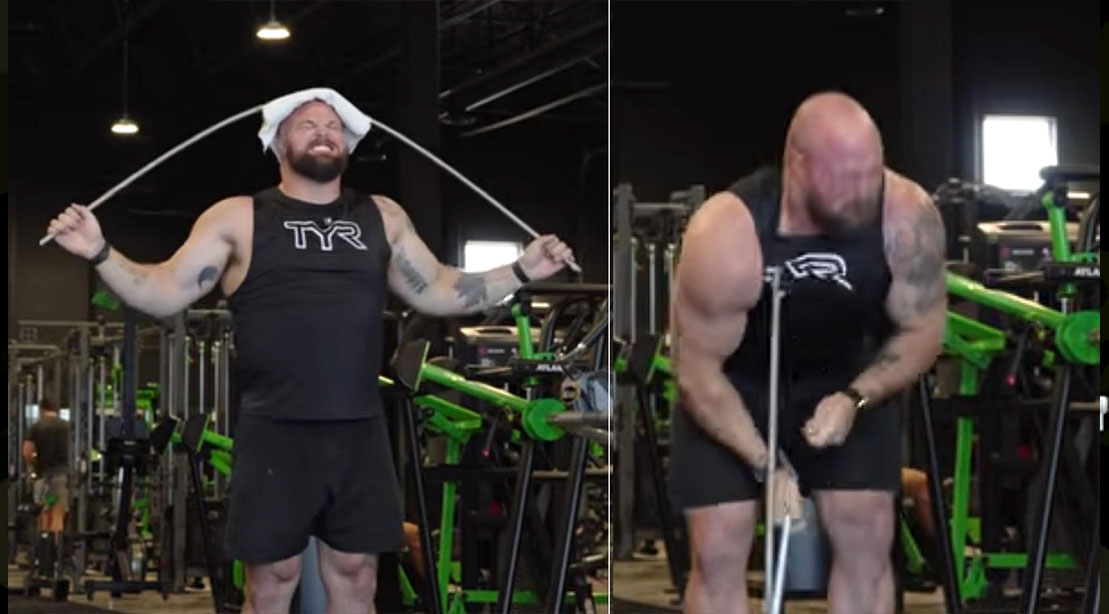 Mitchell Hooper Chips His Tooth Attempting Old-School Strongman Feat