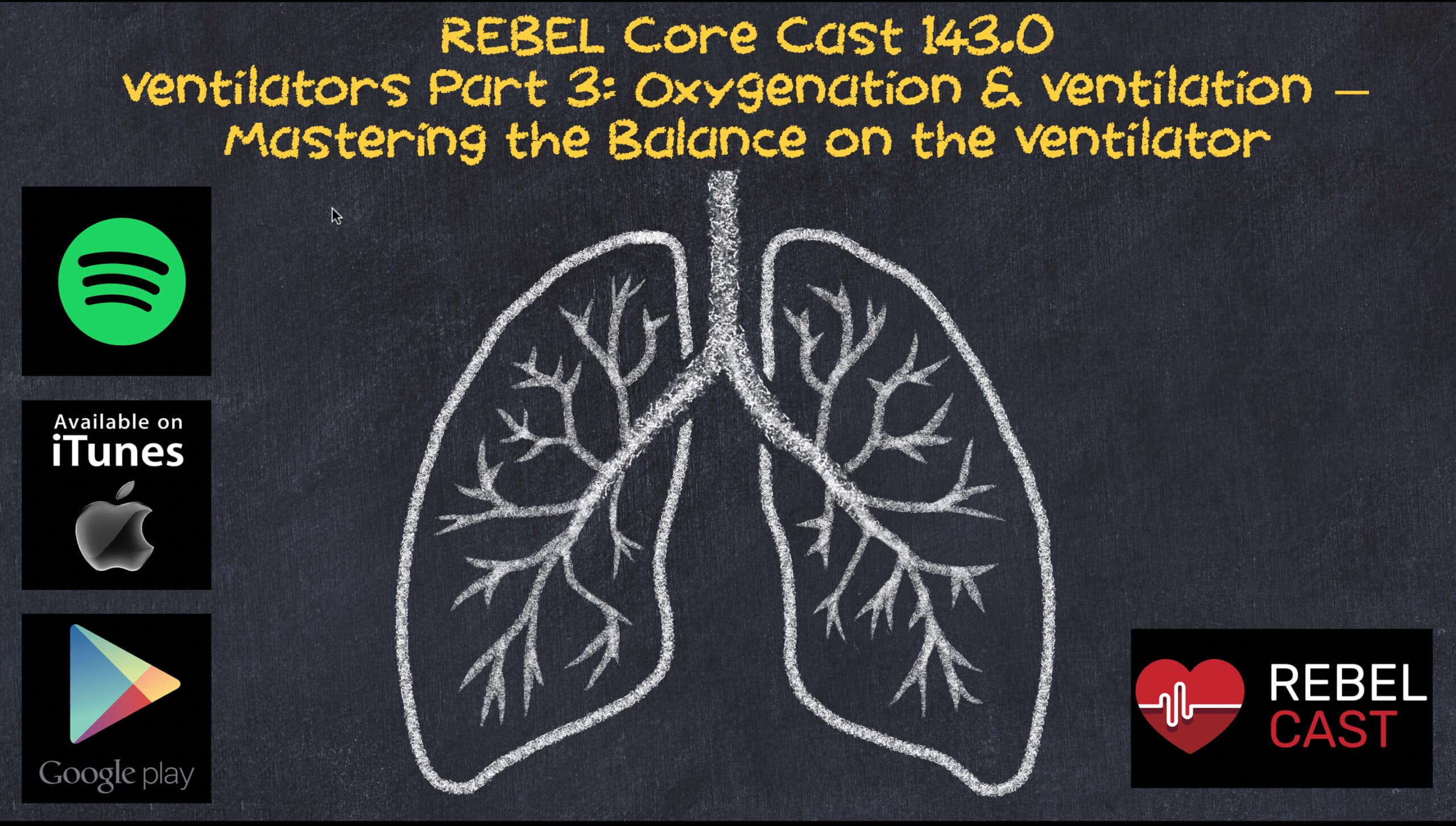 REBEL Core Cast 143.0–Ventilators Part 3: Oxygenation & Ventilation — Mastering the Balance on the Ventilator – REBEL EM