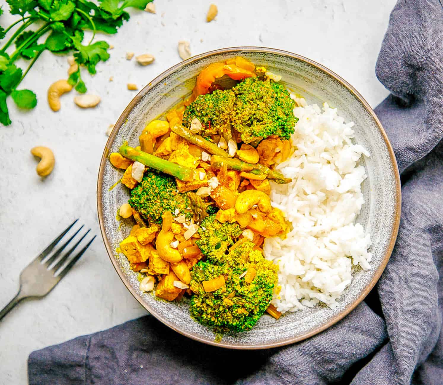 Tofu Thai Yellow Curry (Vegan Recipe!)