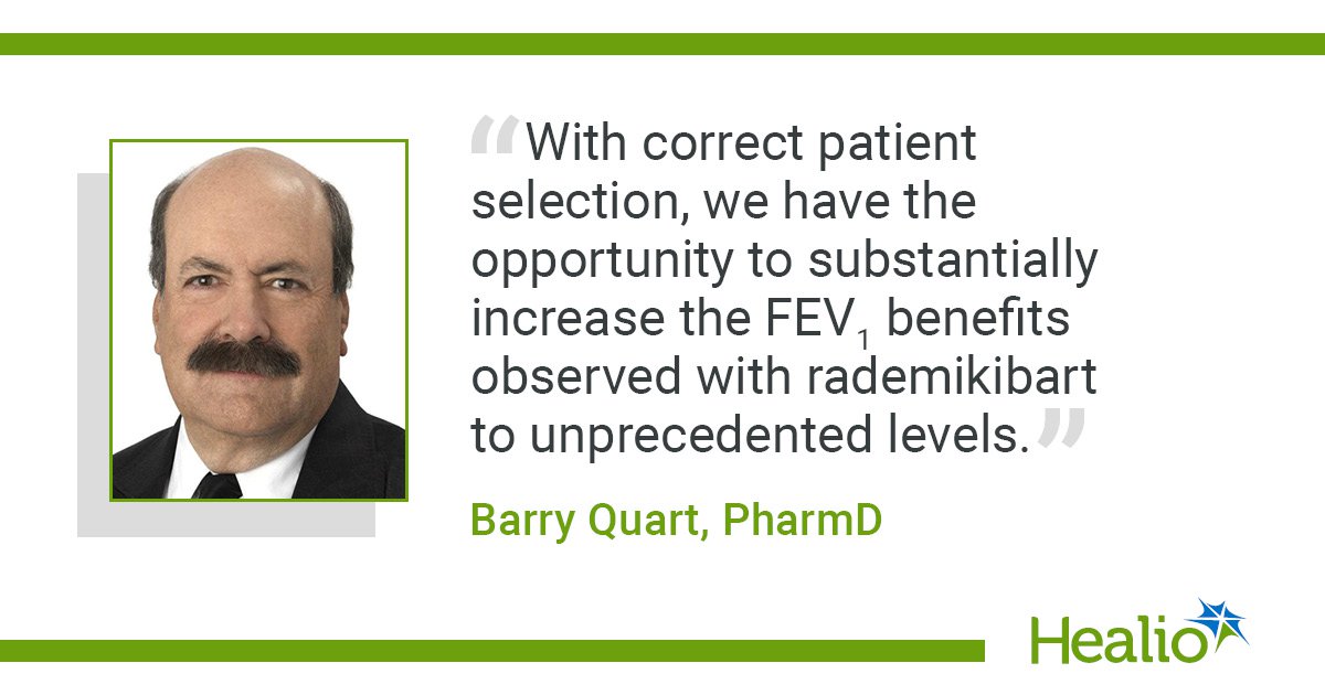 FeNO, eosinophil counts impact improvements with rademikibart