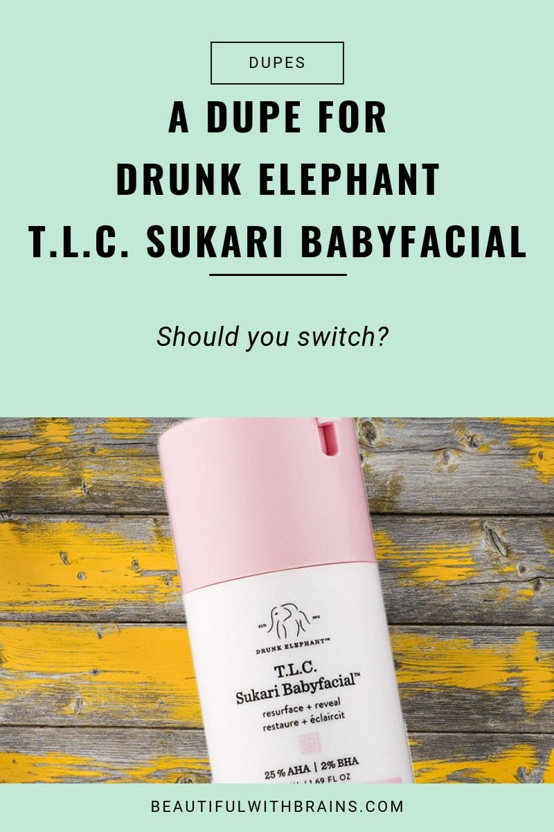 The Ordinary AHA 30% + BHA 2% VS Drunk Elephant Sukari Babyfacial