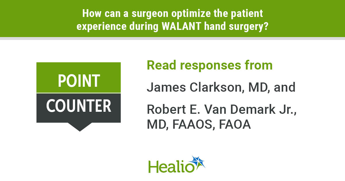 How can surgeons optimize patient experience during WALANT?