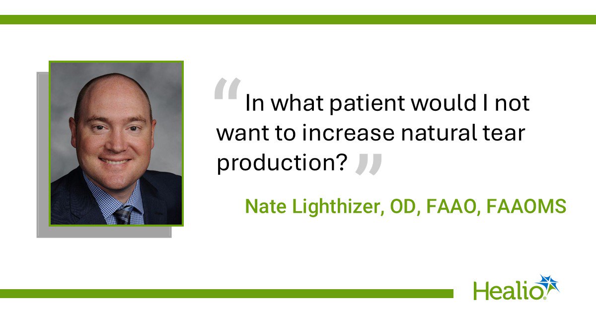 Tear volume, lipids increase with Tryptyr use in dry eye patients