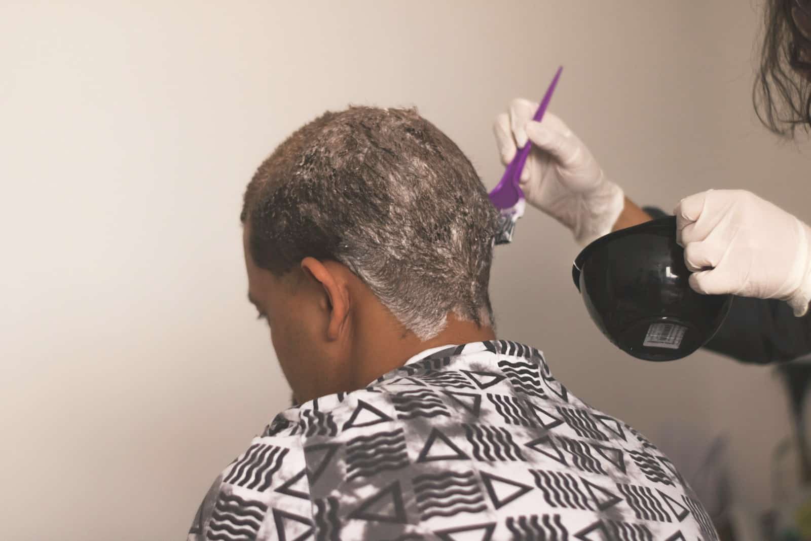 How to get hair dye off skin ?
