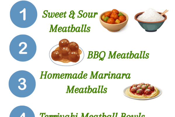 5-ingredient (or less) frozen meatball slow cooker dinners