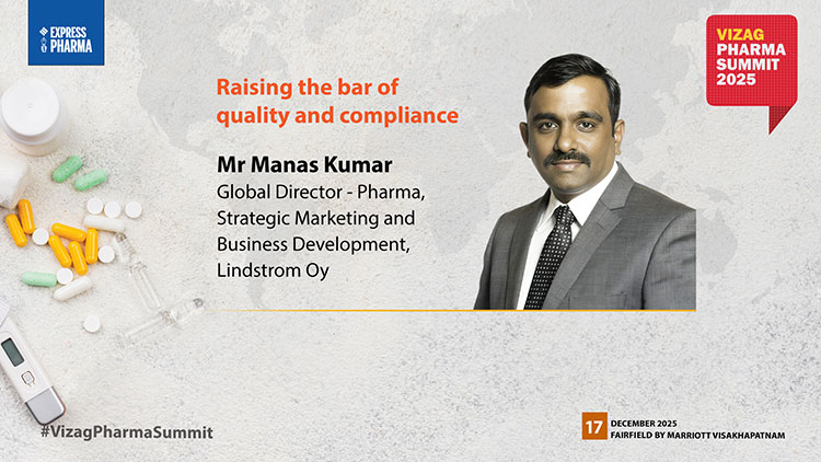 Mr Manas Kumar, Global Director – Pharma, Strategic Marketing and Business Development, Lindstrom Oy