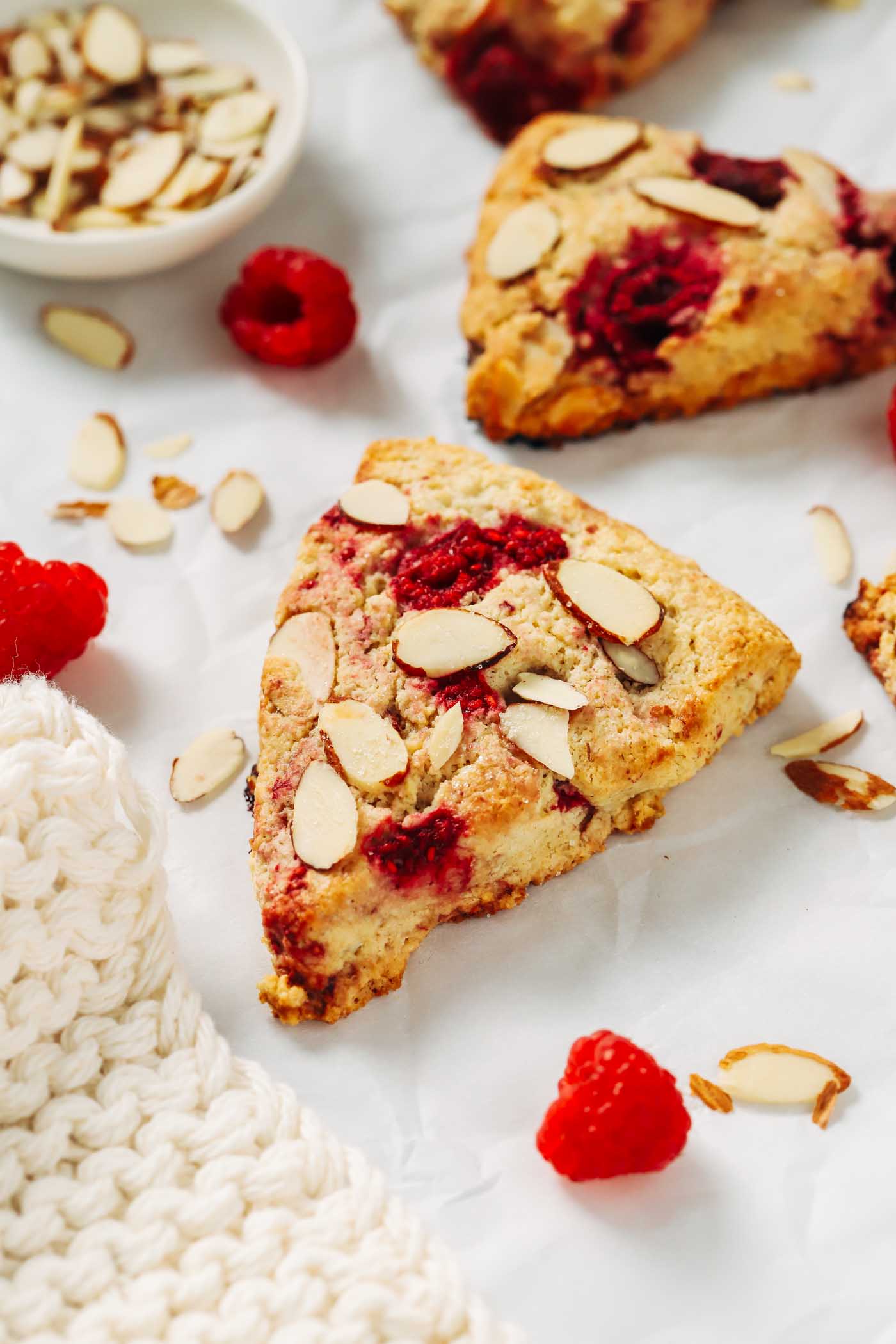 Raspberry Almond Scones (gluten-free) – Making Thyme for Health