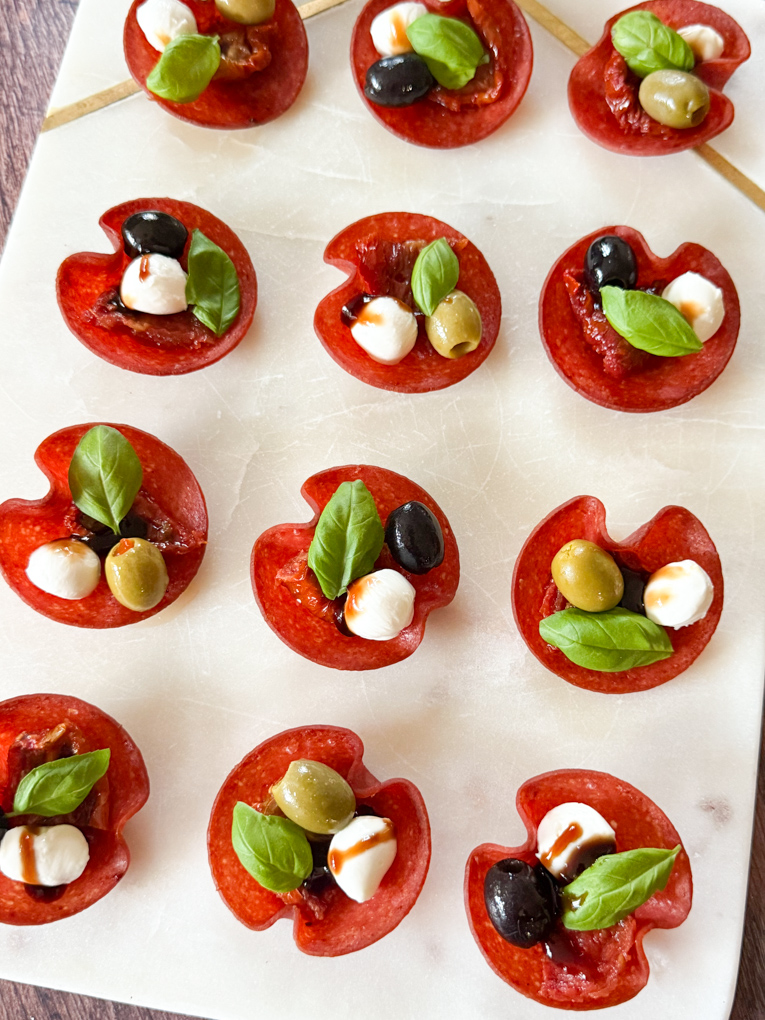 Salami Cups – Christmas Party Snacks