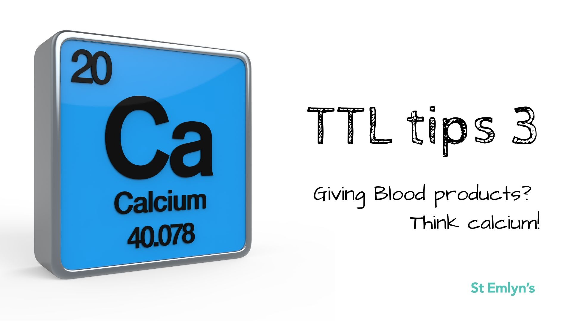 Giving Blood products? Think Calcium!