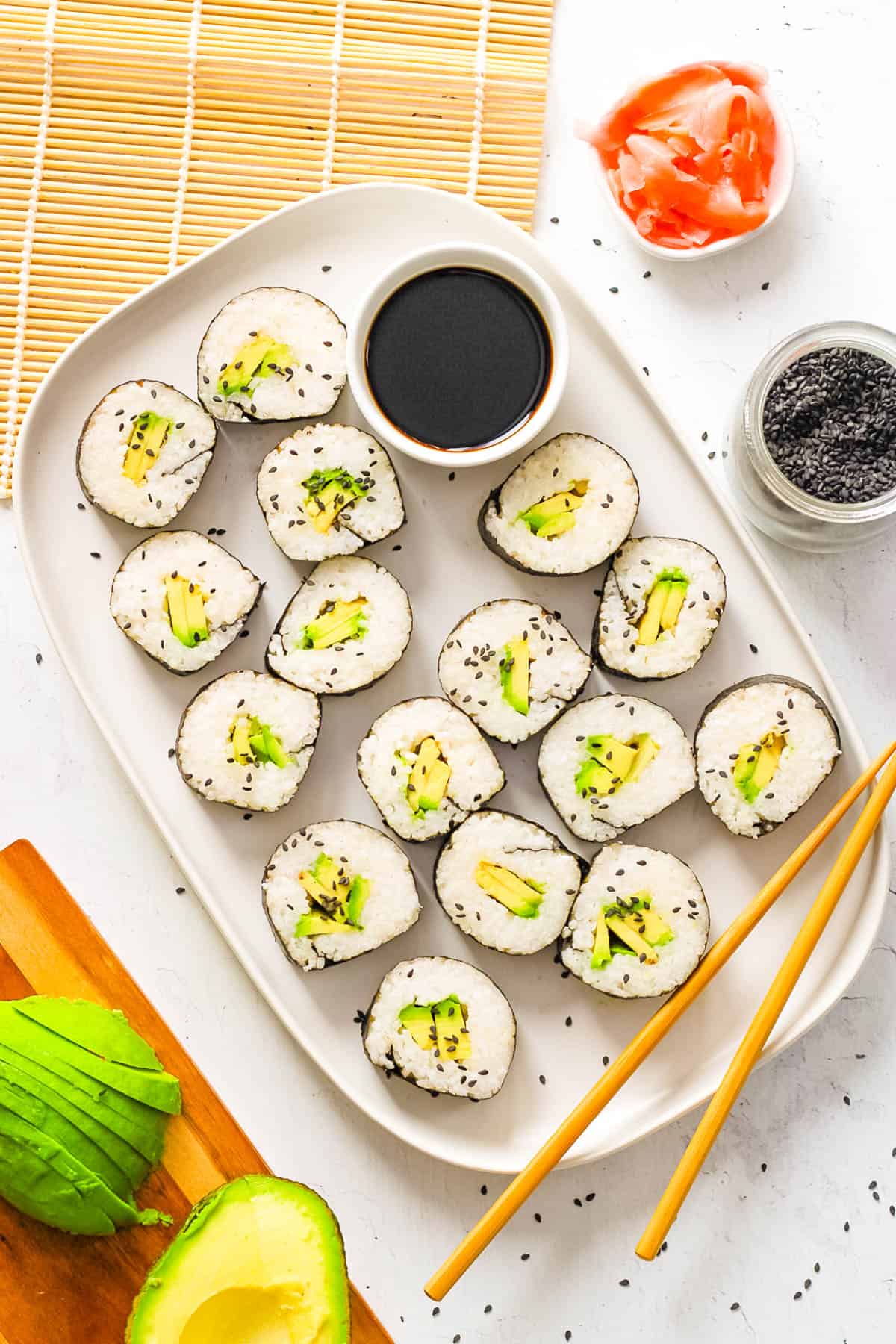 Avocado Sushi Roll | The Picky Eater