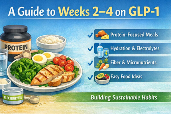 What to Eat During Weeks 2–4 on GLP-1: Simple Protein-First Plan | glp-1, losing weight, medical weight loss and more
