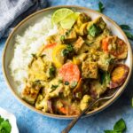 Tofu Green Curry with Vegetables