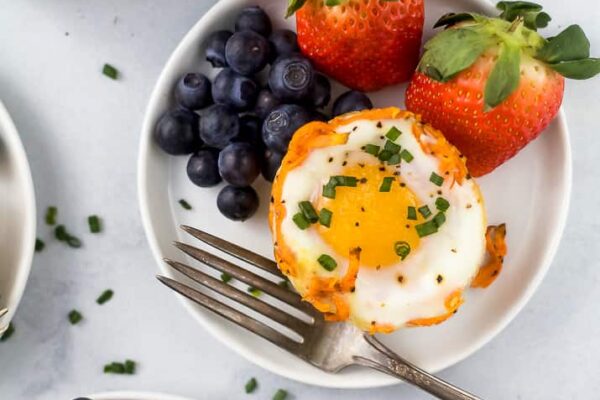 Easy Sweet Potato Hash Brown Egg Cups