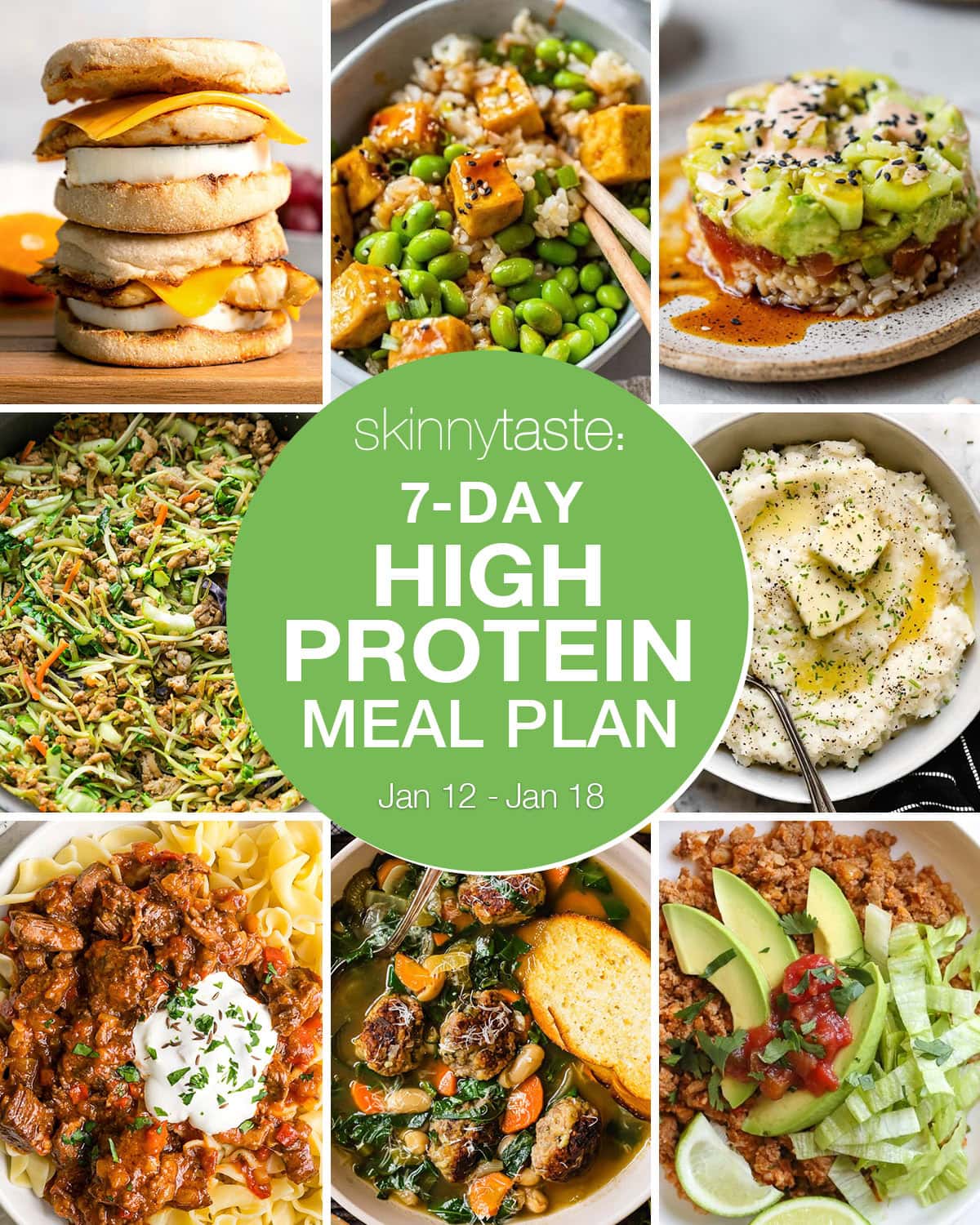 7 Day High-Protein High-Fiber Diet Meal Plan