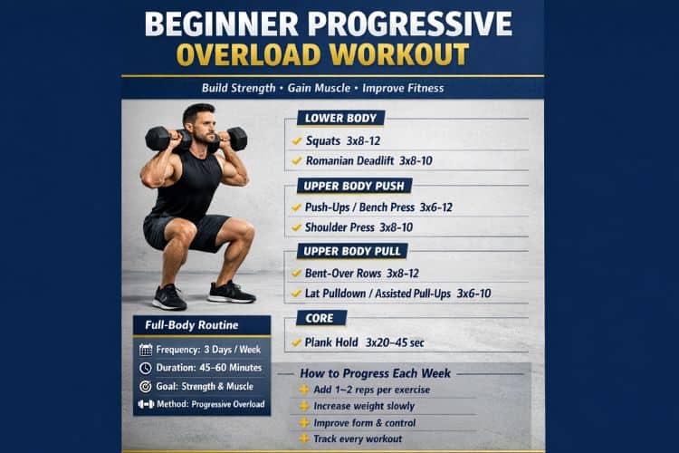 Progressive Overload Workout for Beginners: The Complete Guide