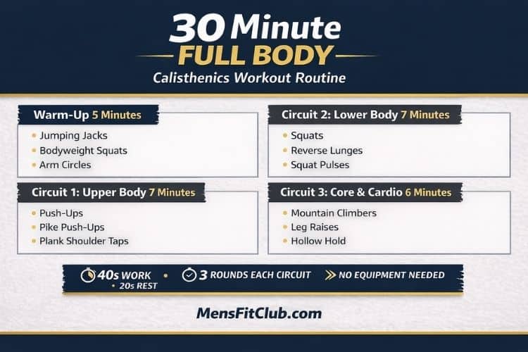 Ultimate 30-Minute Calisthenics Workout for Total Body Strength